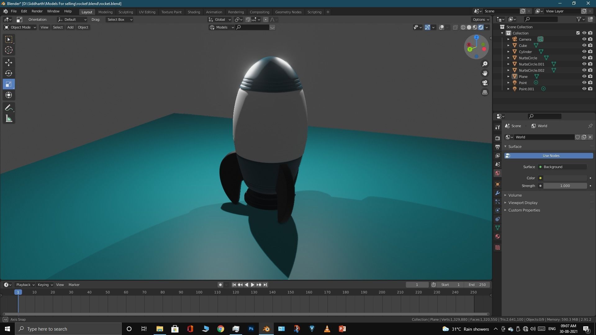 Space Rocket 3D model_44