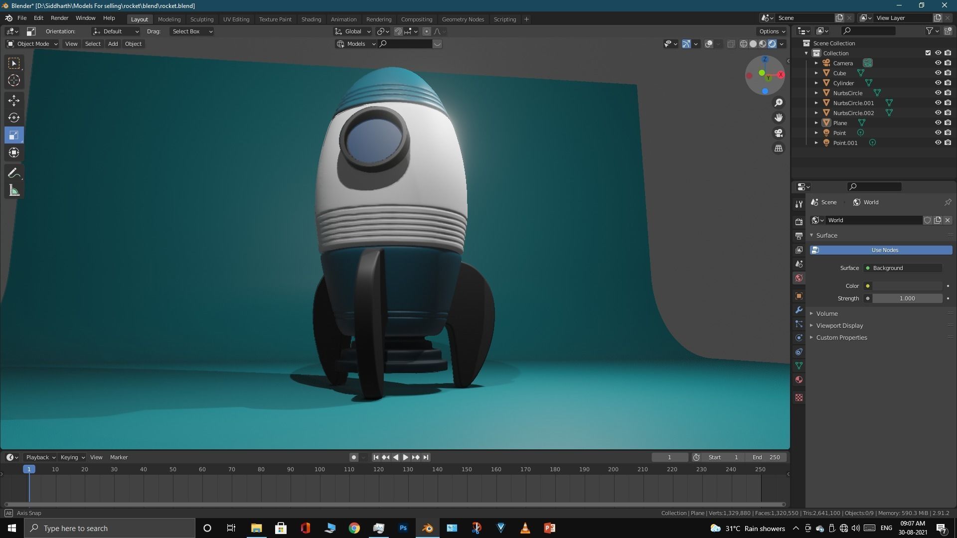 Space Rocket 3D model_23