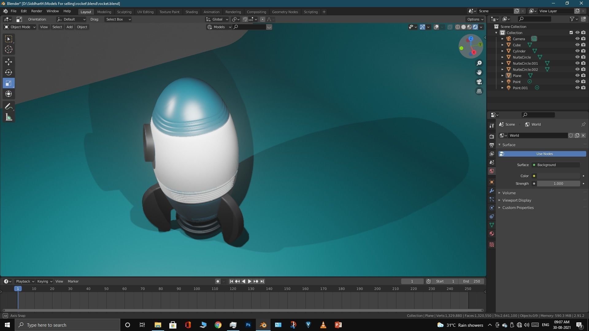 Space Rocket 3D model_49