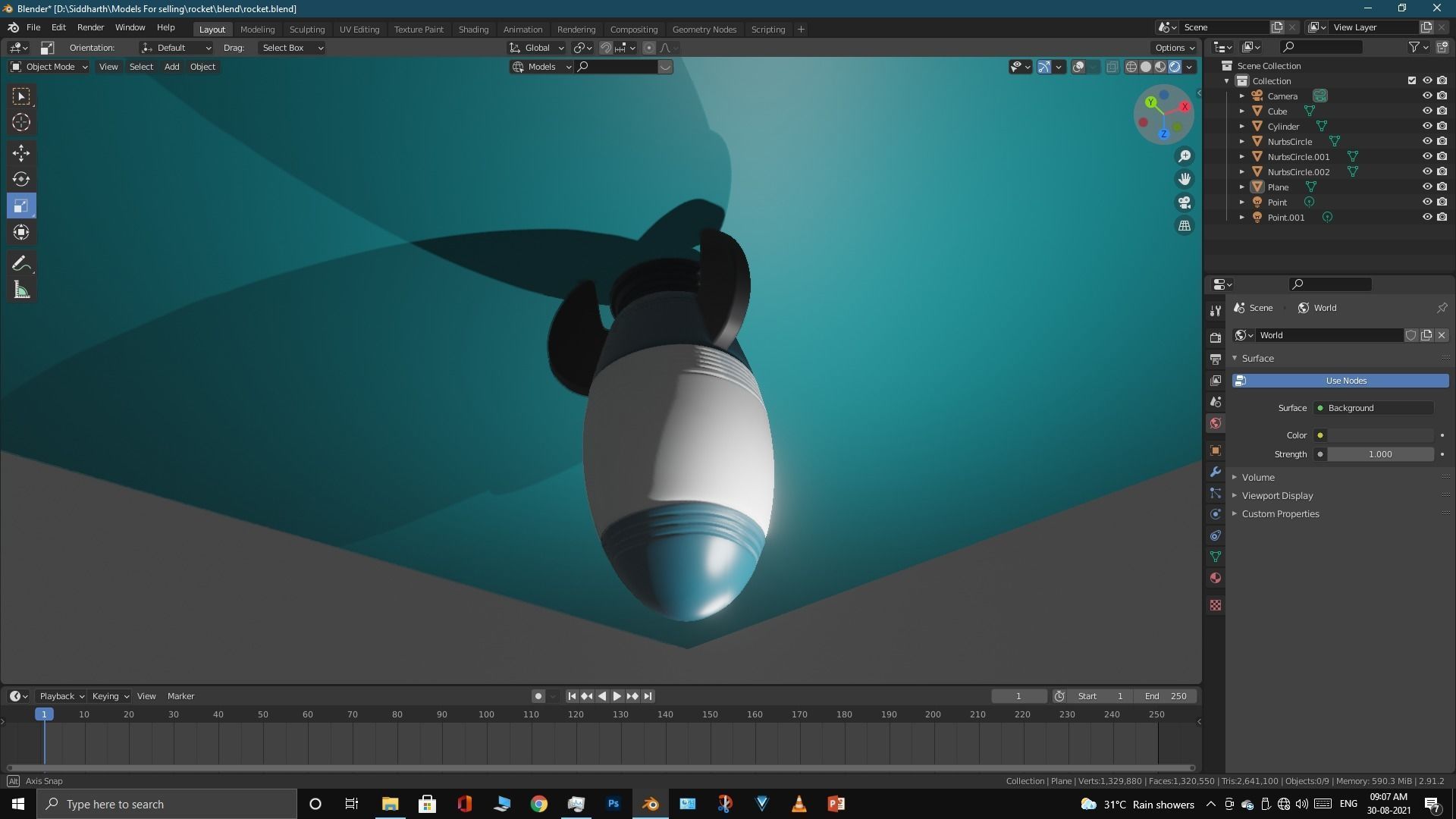 Space Rocket 3D model_41