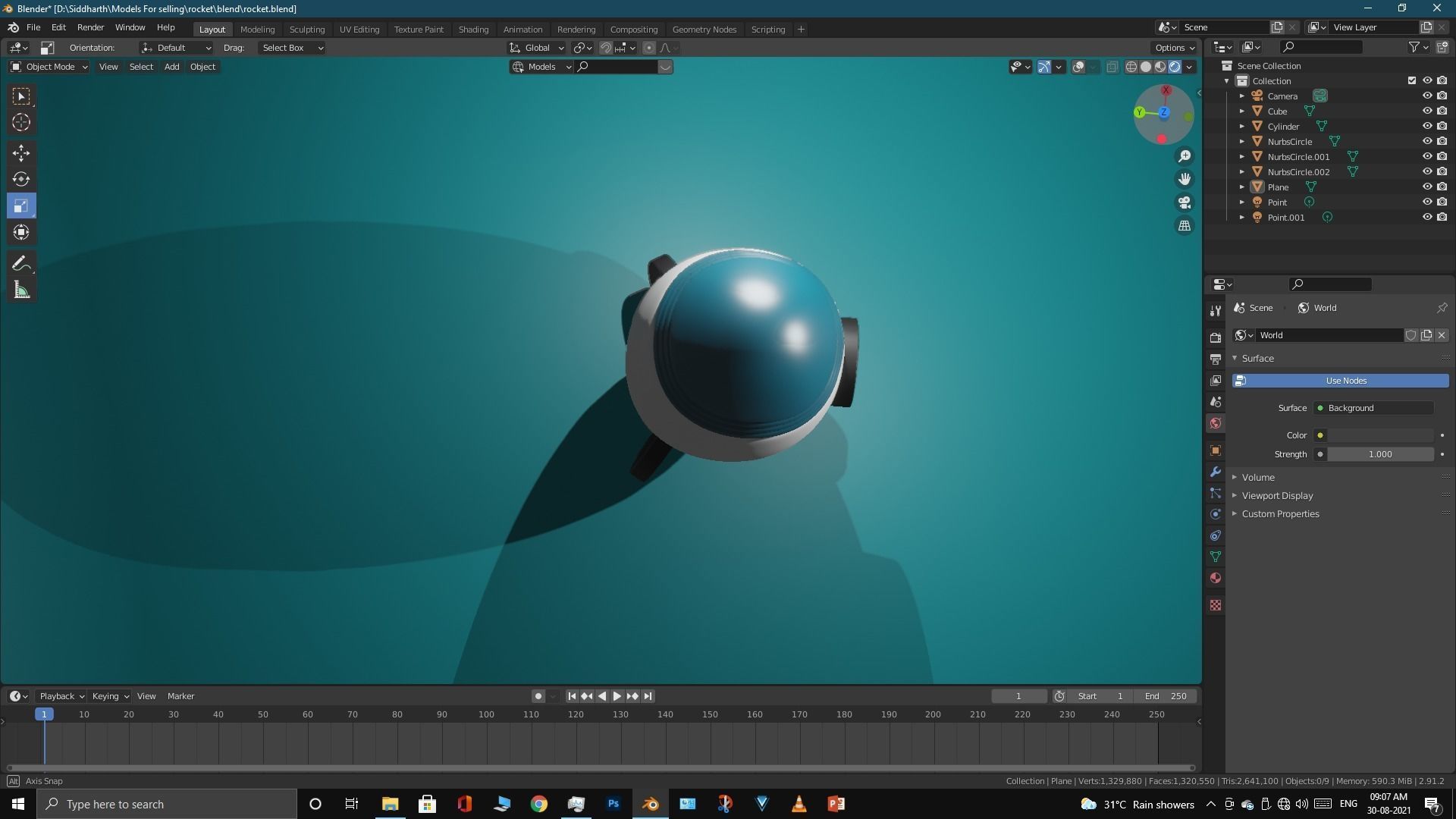 Space Rocket 3D model_39