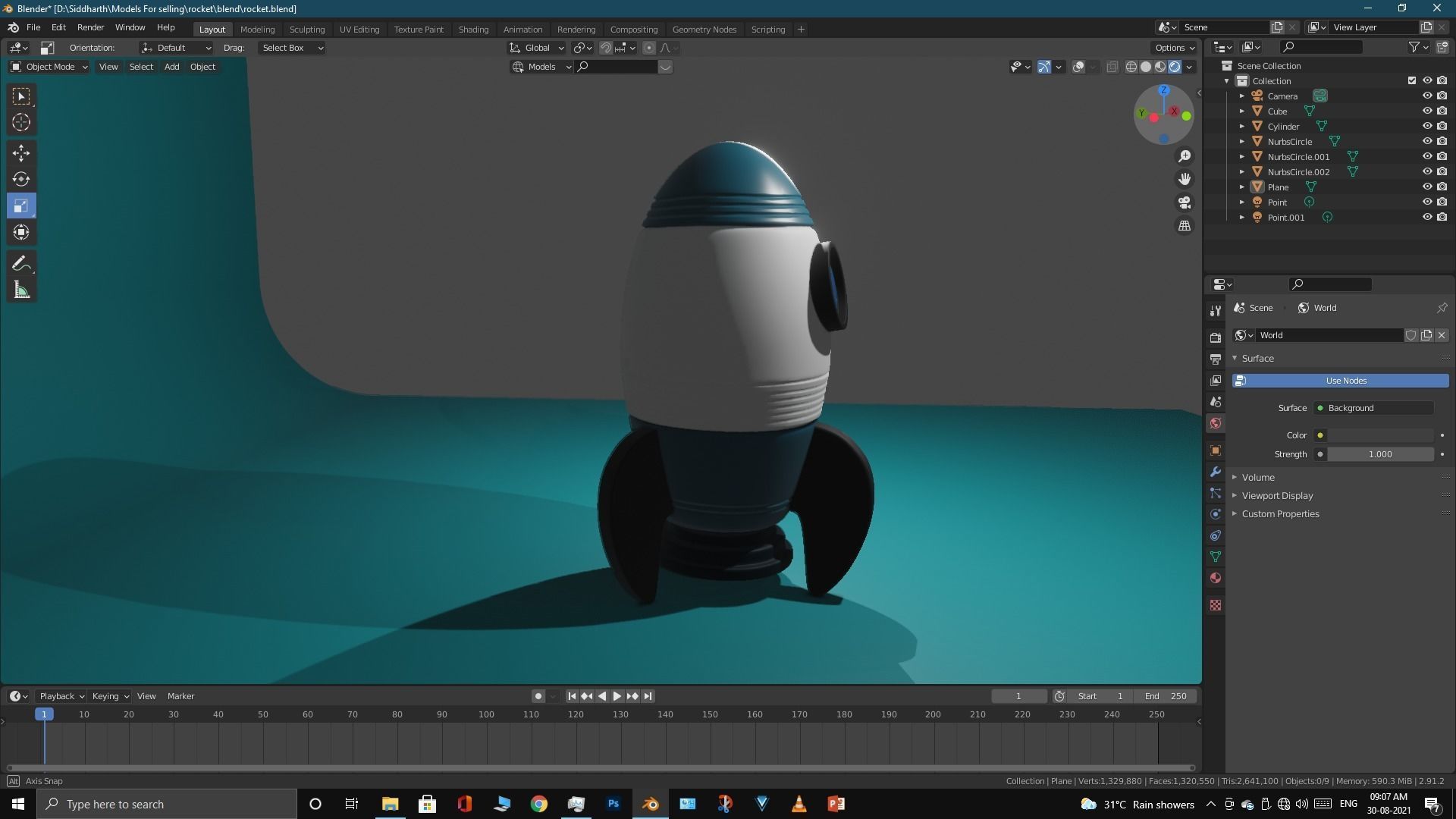 Space Rocket 3D model_38