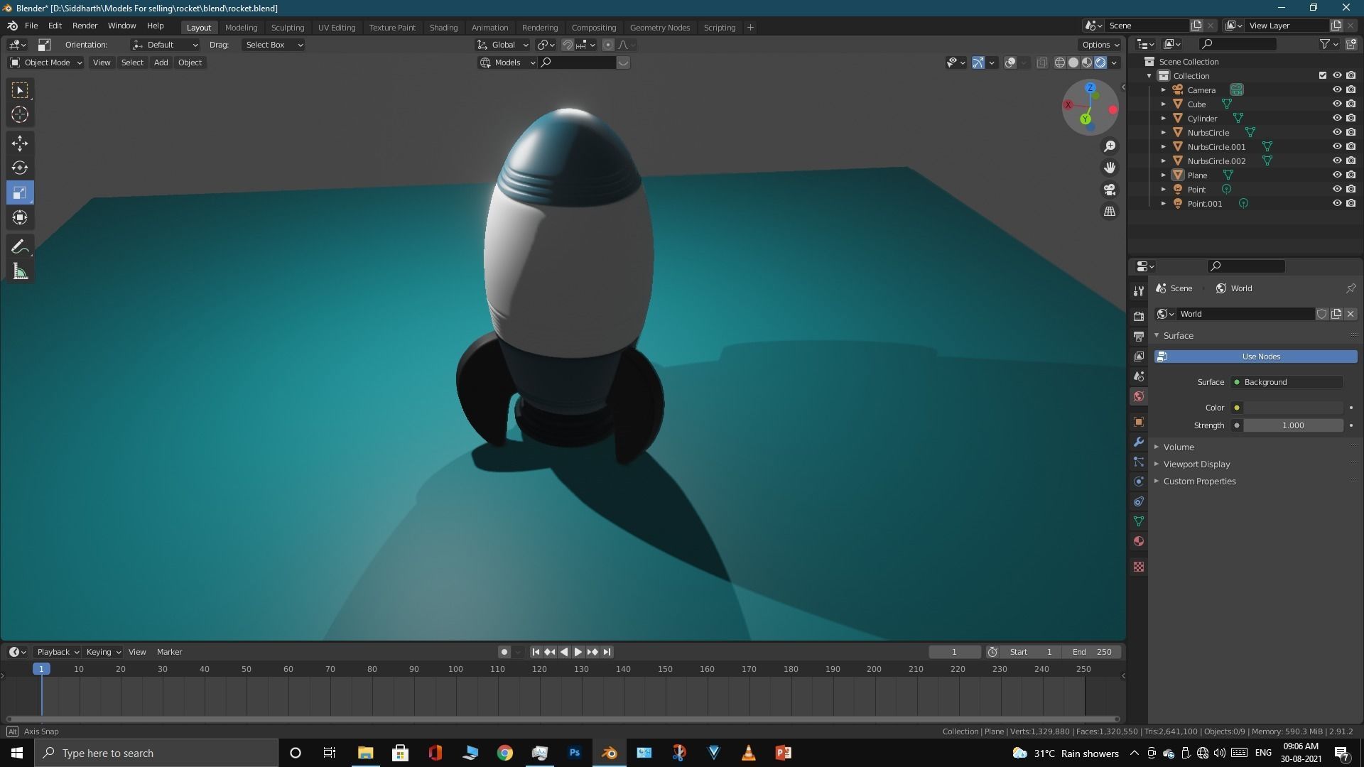 Space Rocket 3D model_26