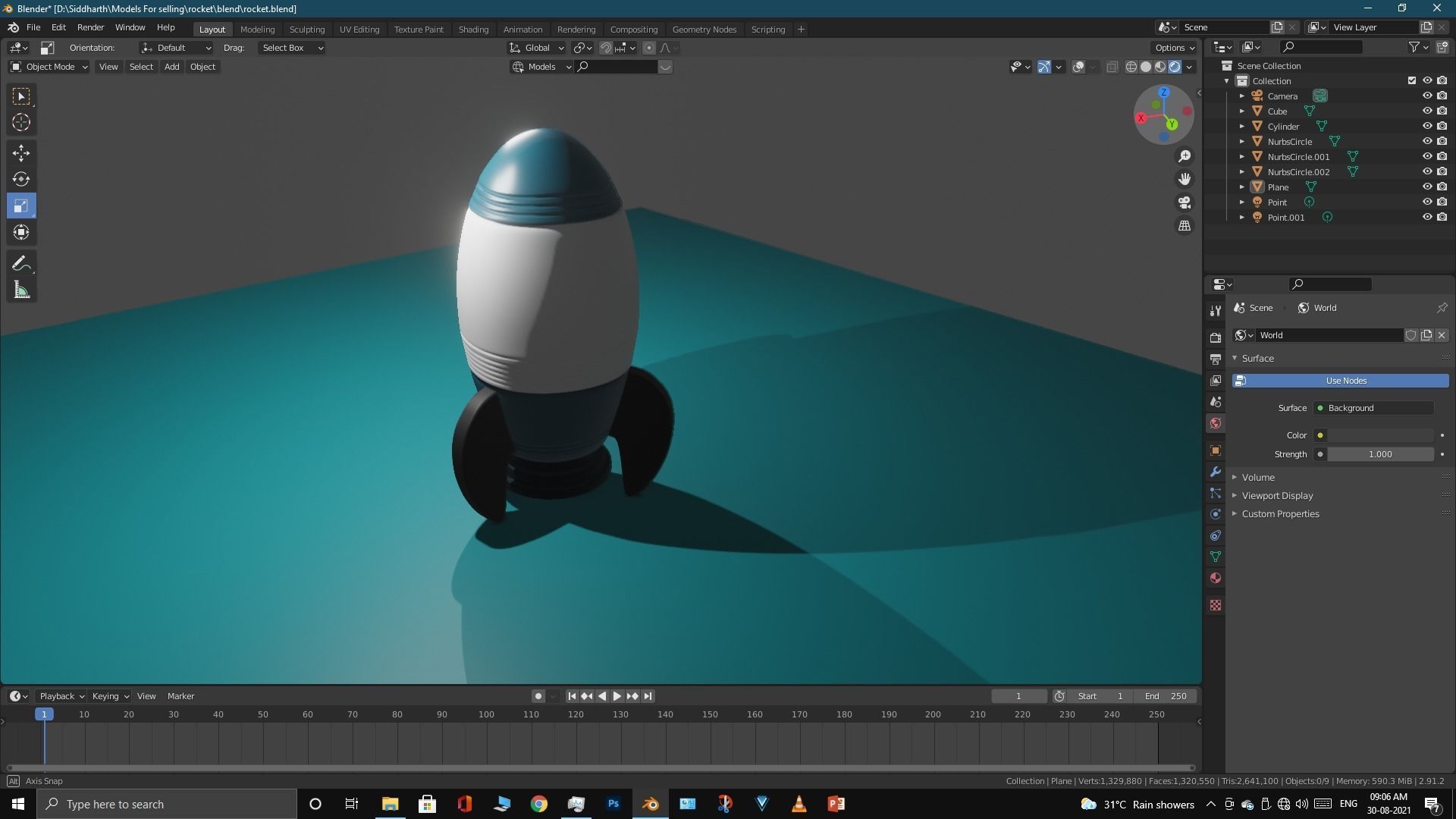 Space Rocket 3D model_22