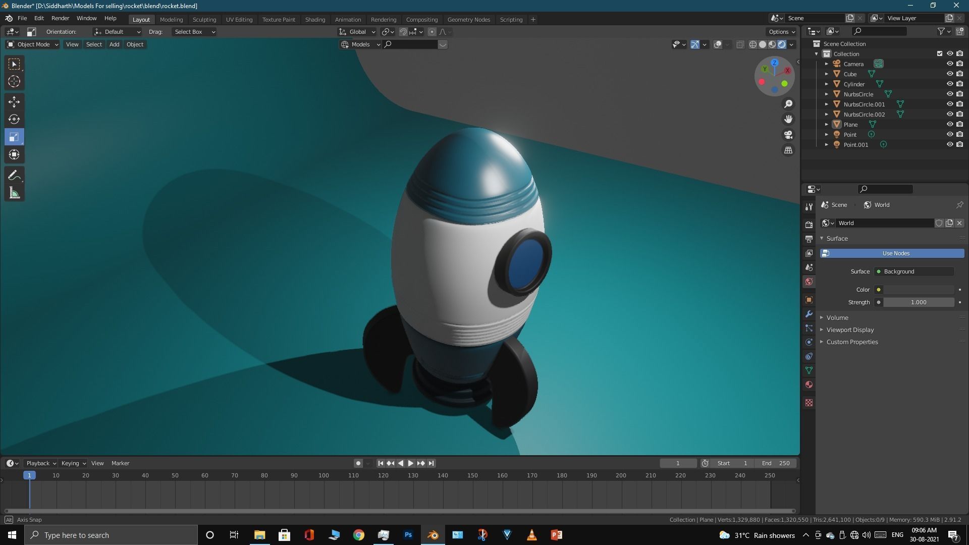 Space Rocket 3D model_13