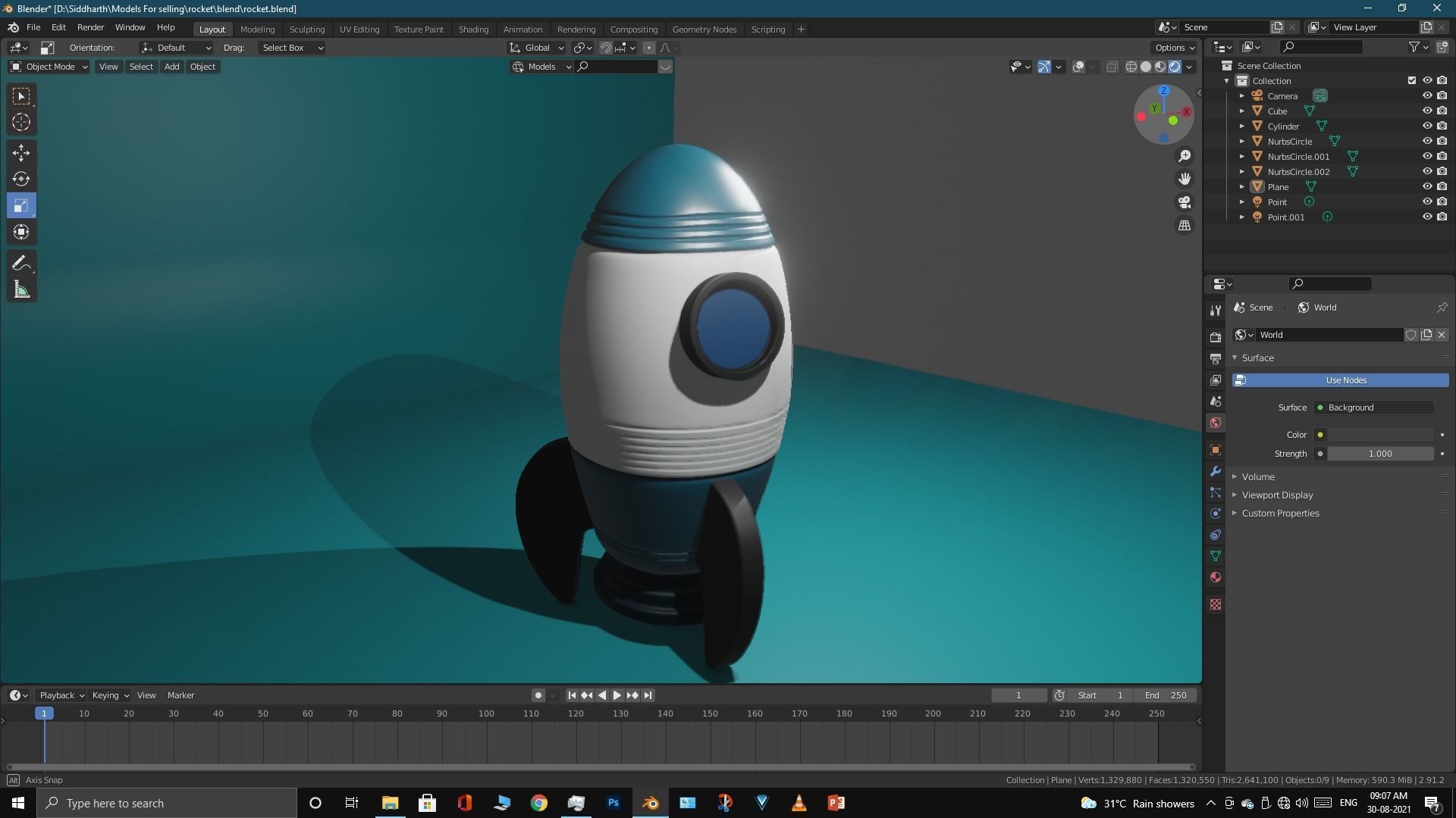 Space Rocket 3D model_50