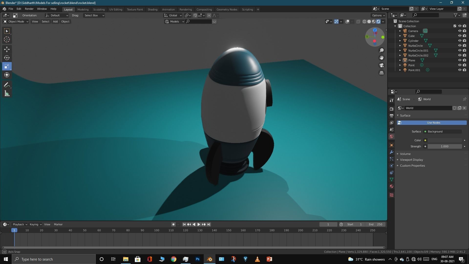 Space Rocket 3D model_33