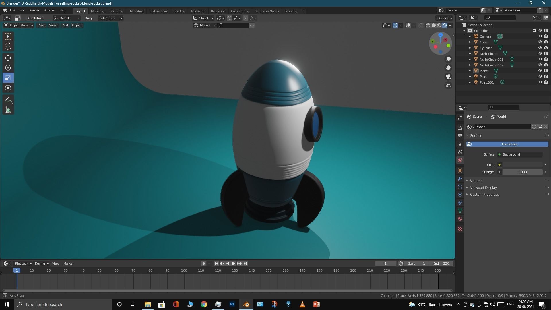 Space Rocket 3D model_12