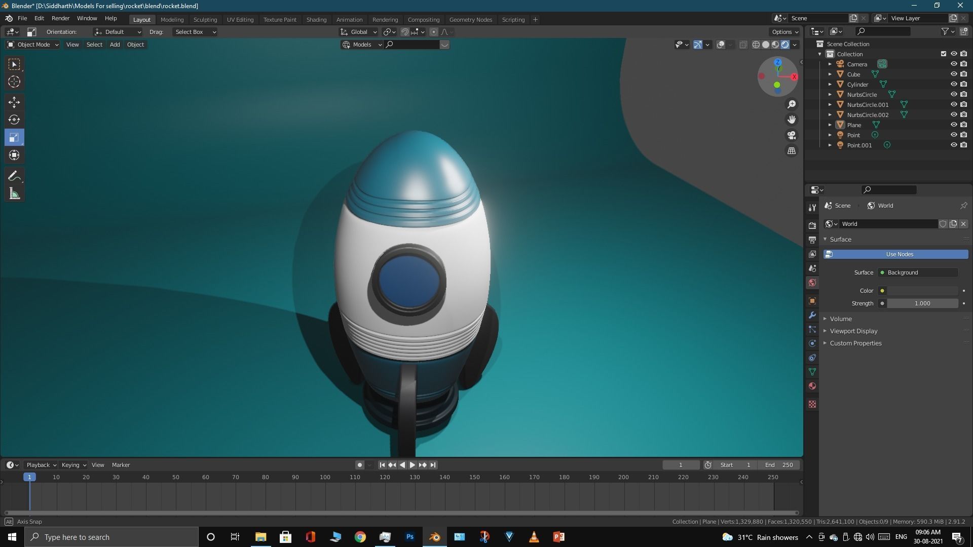 Space Rocket 3D model_10