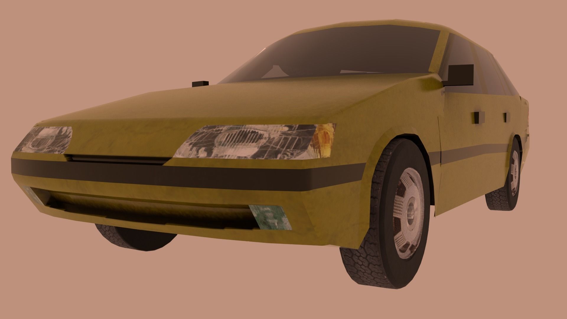 Daewoo Espero Low-poly 3D model_2