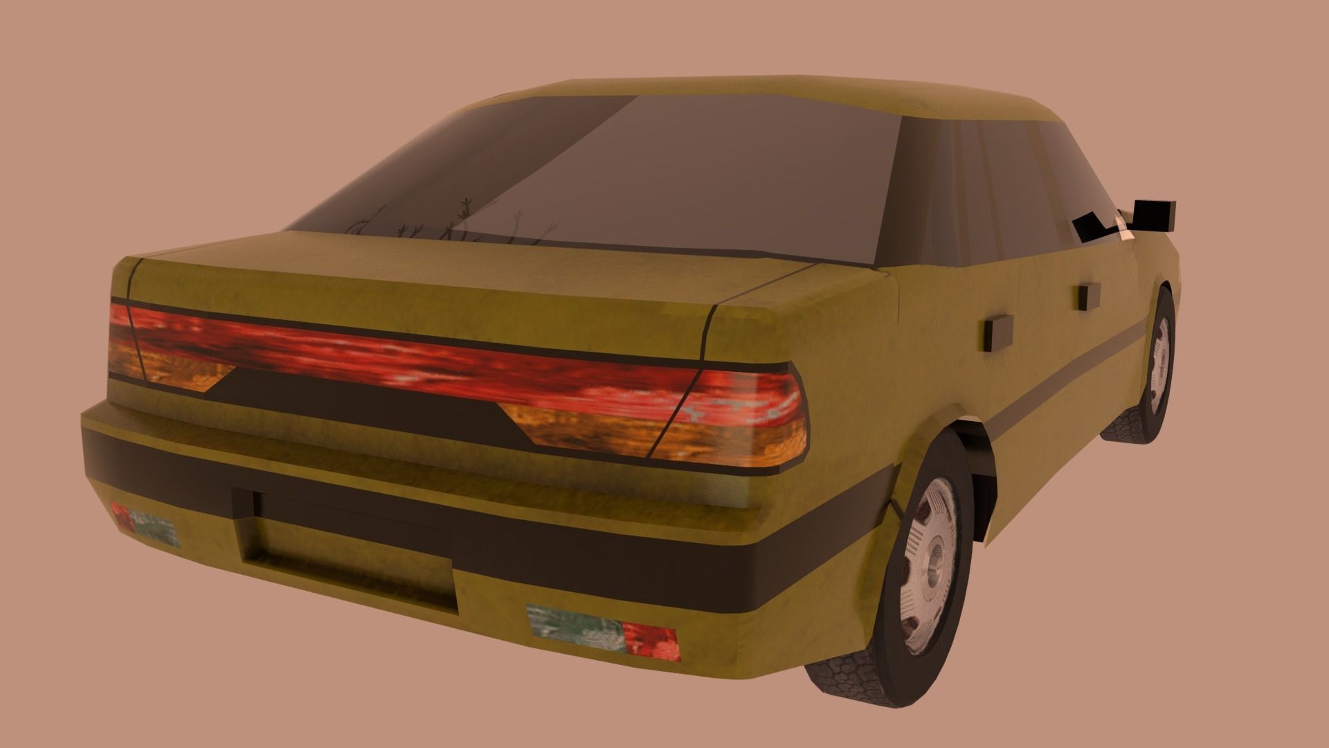 Daewoo Espero Low-poly 3D model_3