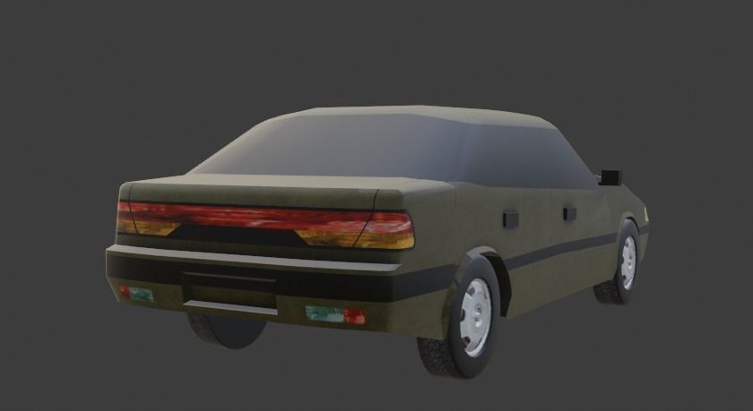 Daewoo Espero Low-poly 3D model_5
