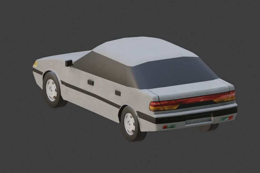 Daewoo Espero Low-poly 3D model_8