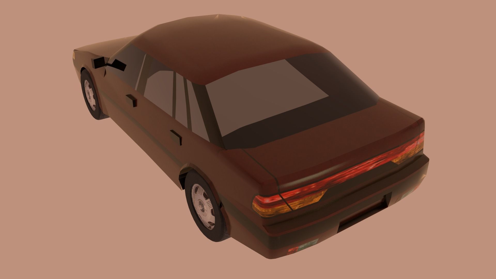 Daewoo Espero Low-poly 3D model_1