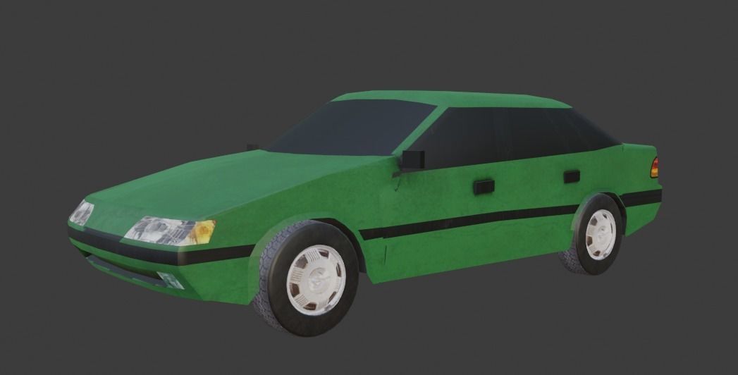 Daewoo Espero Low-poly 3D model_4