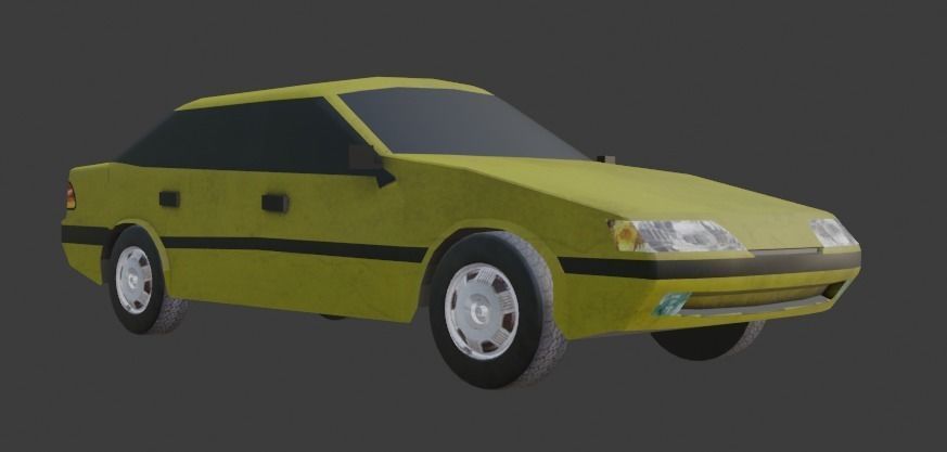 Daewoo Espero Low-poly 3D model_6