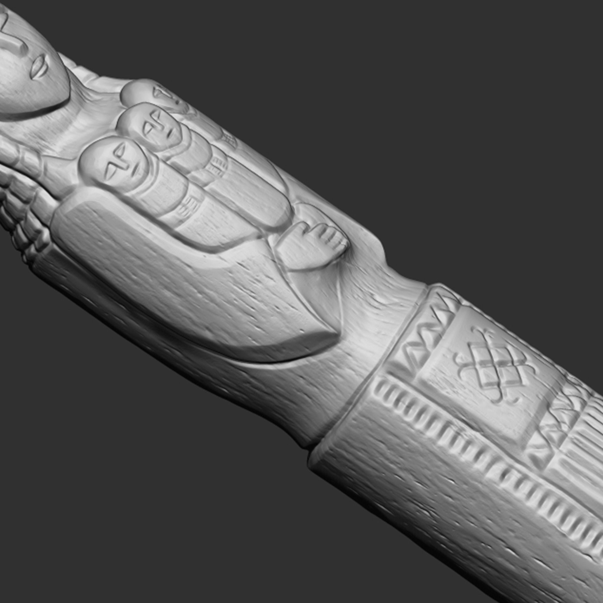 Lada Statue  3D print model_8