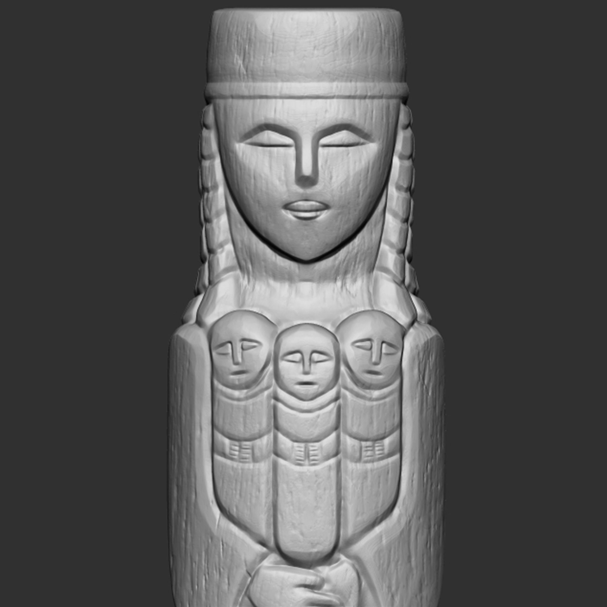 Lada Statue  3D print model_17