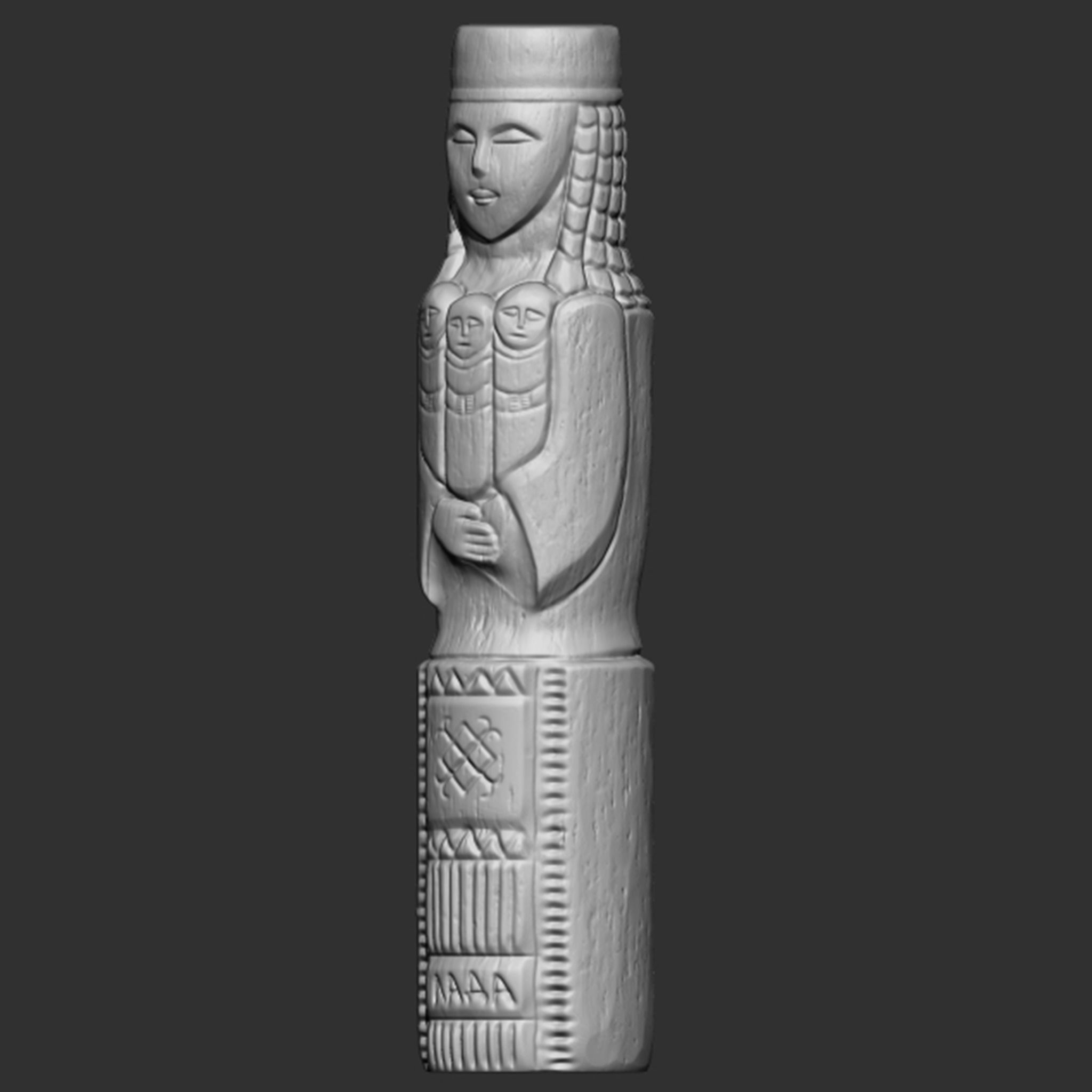 Lada Statue  3D print model_15