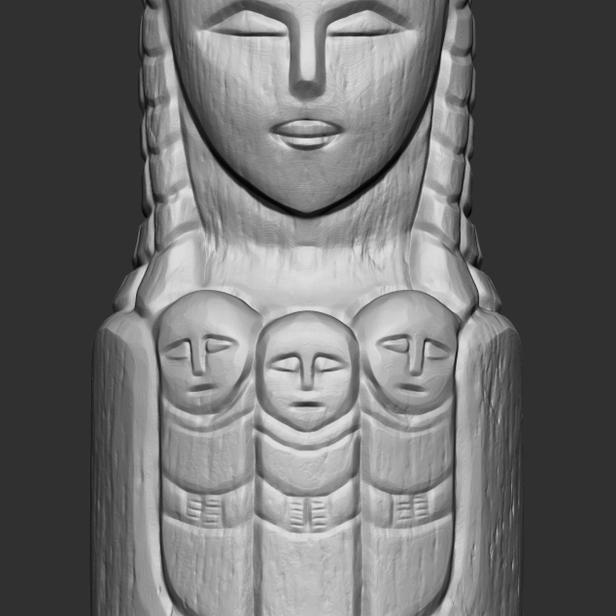 Lada Statue  3D print model_4