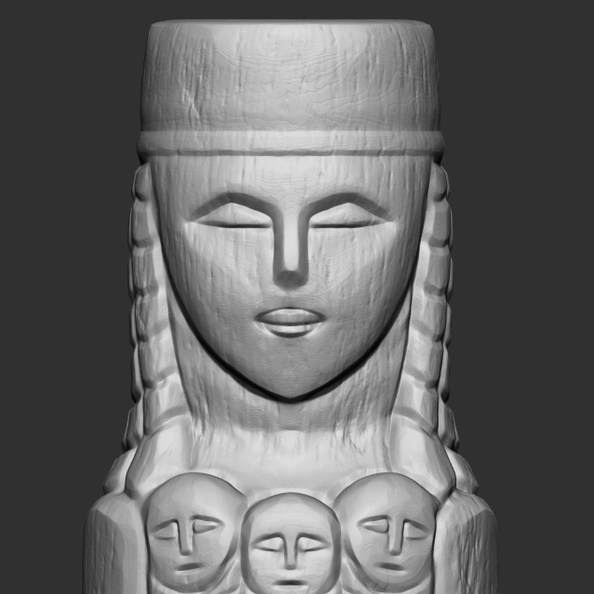 Lada Statue  3D print model_2