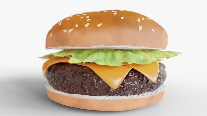 Hamburger 3D model 6