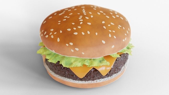 Hamburger 3D model 7