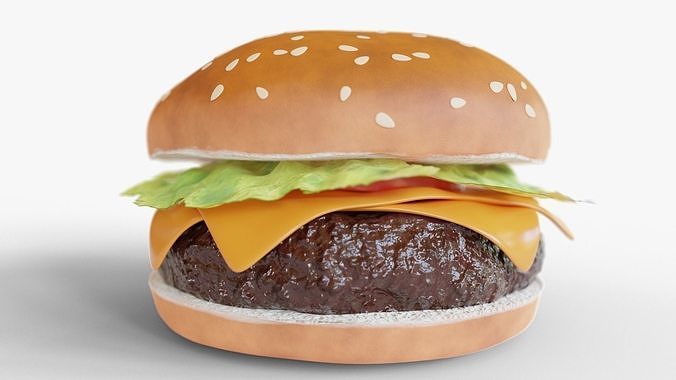 Hamburger 3D model 4