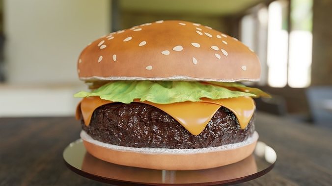 Hamburger 3D model 3