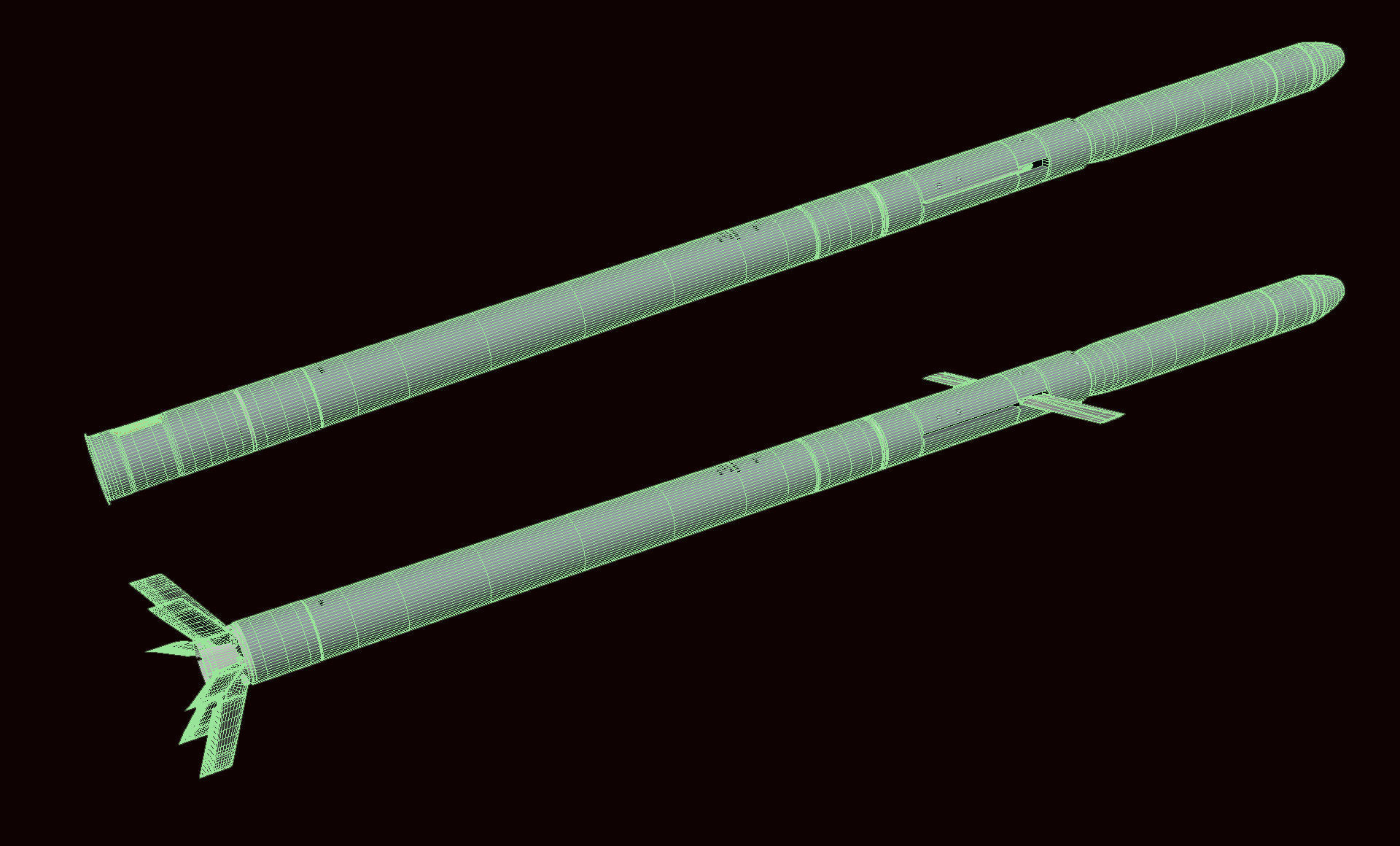 S-8L Laser Guided Rocket 3D model_11