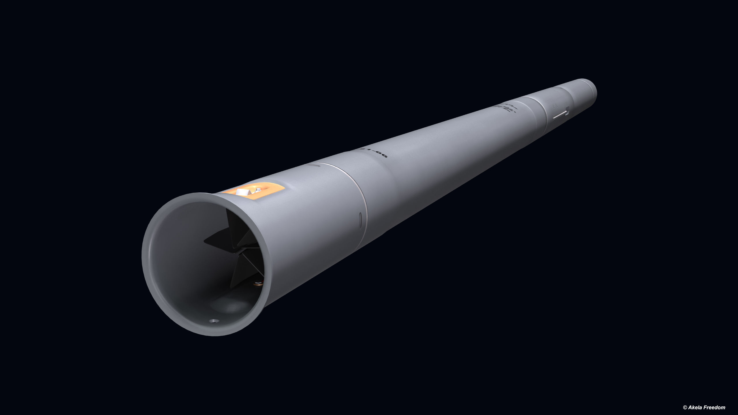 S-8L Laser Guided Rocket 3D model_9