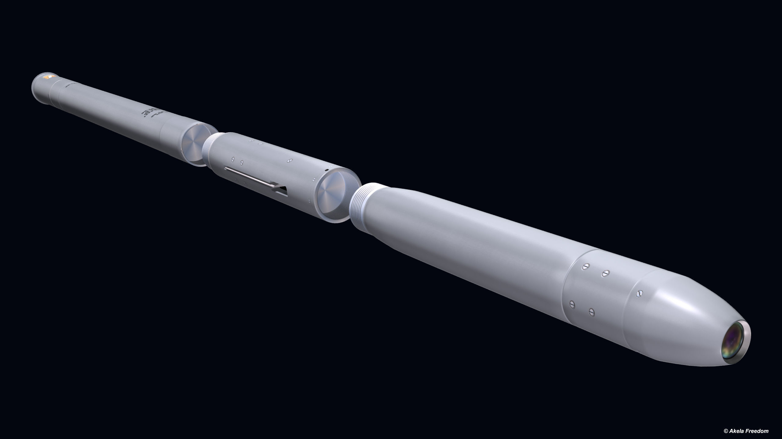 S-8L Laser Guided Rocket 3D model_6