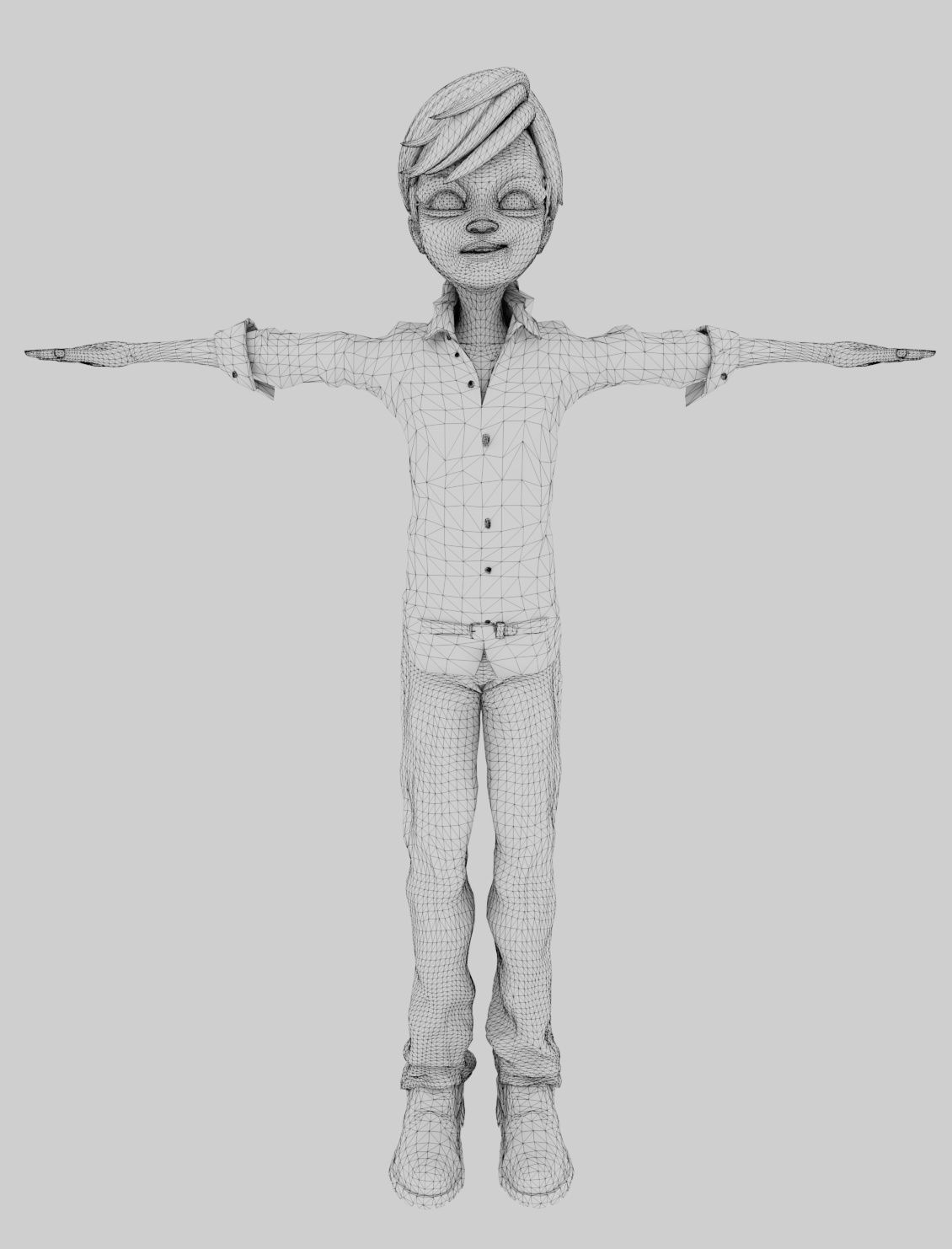 Stylized Family Rigged  Cartoon Characters Pack Low-poly 3D model_17