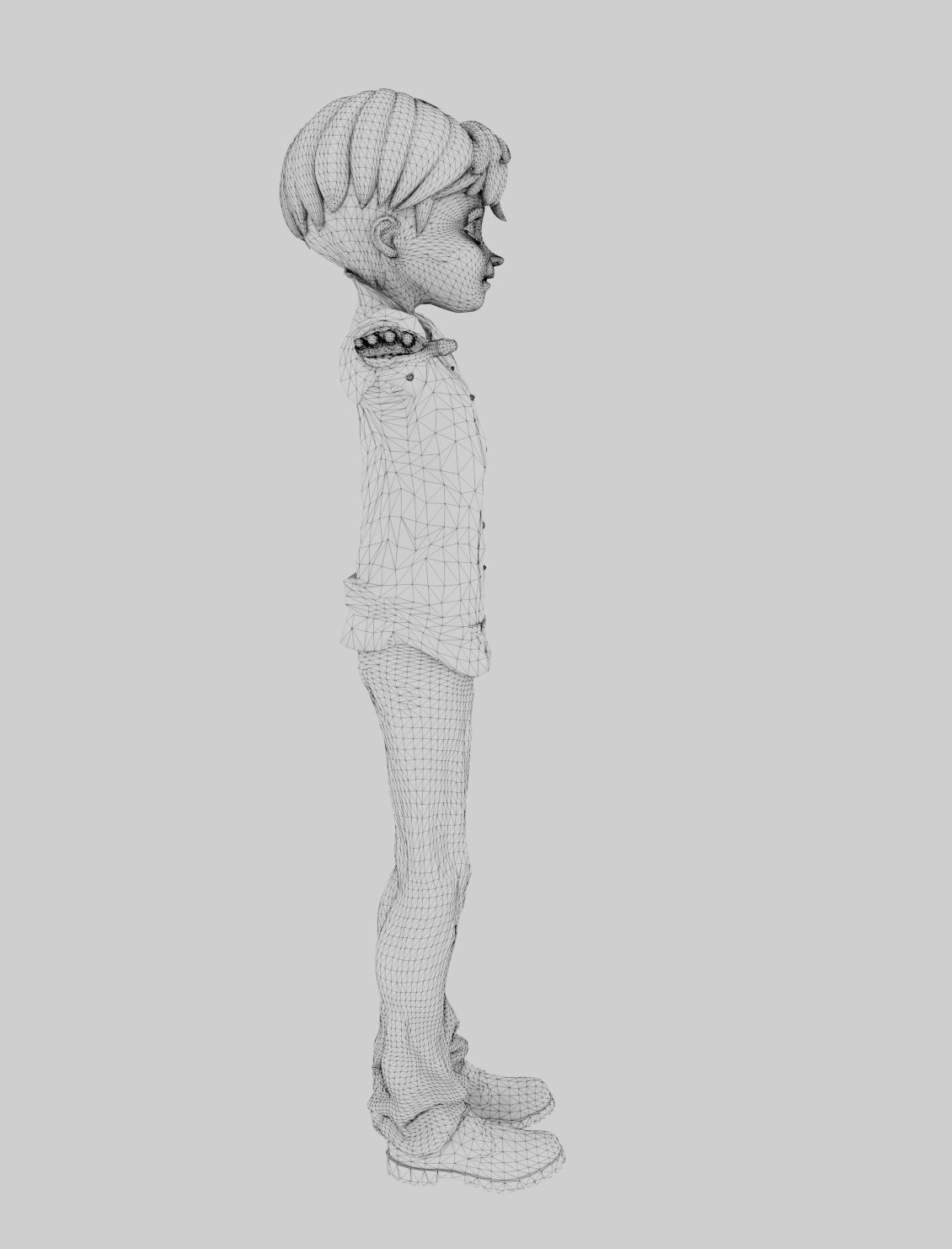 Stylized Family Rigged  Cartoon Characters Pack Low-poly 3D model_13