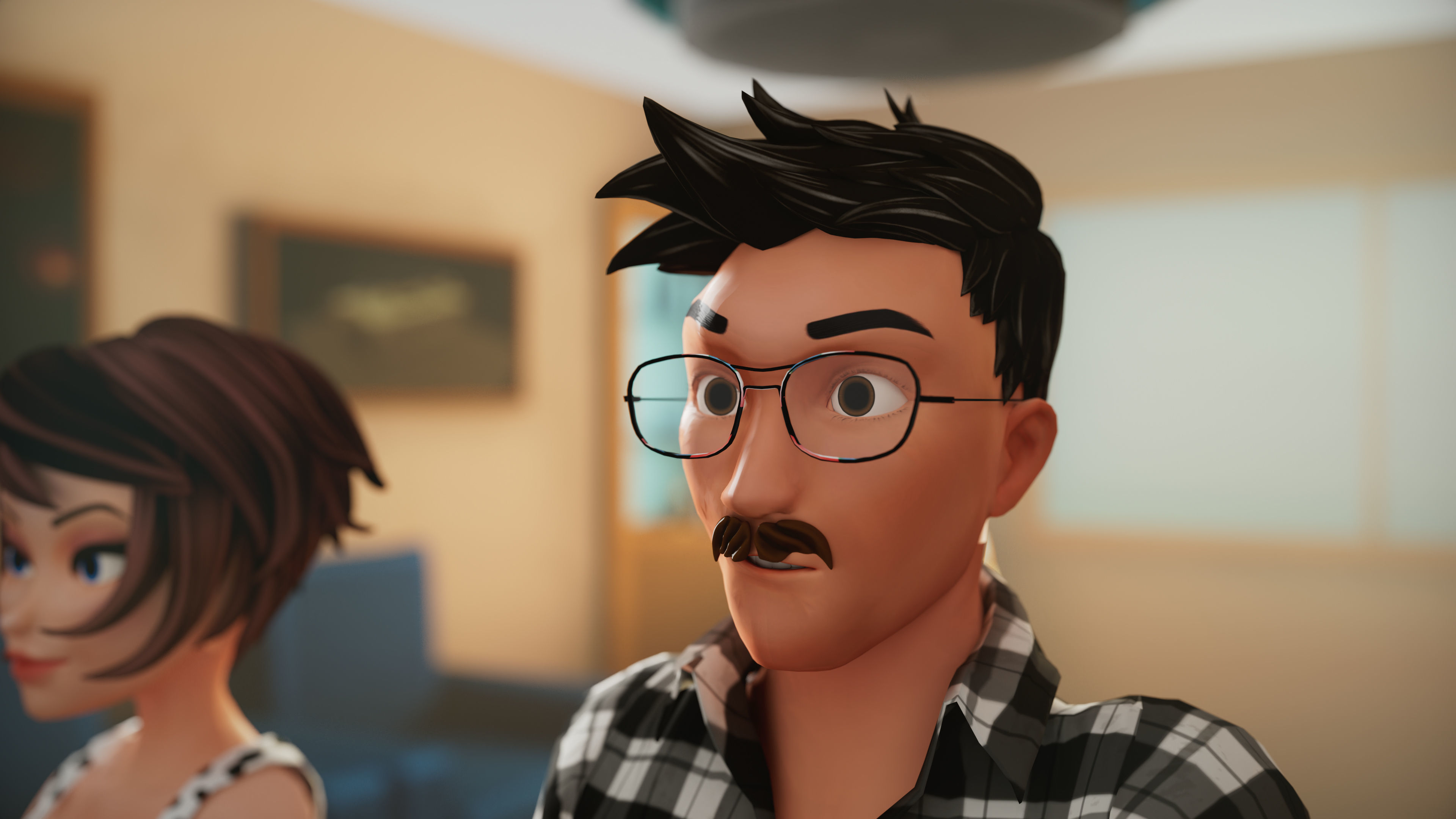 Stylized Family Rigged  Cartoon Characters Pack Low-poly 3D model_2