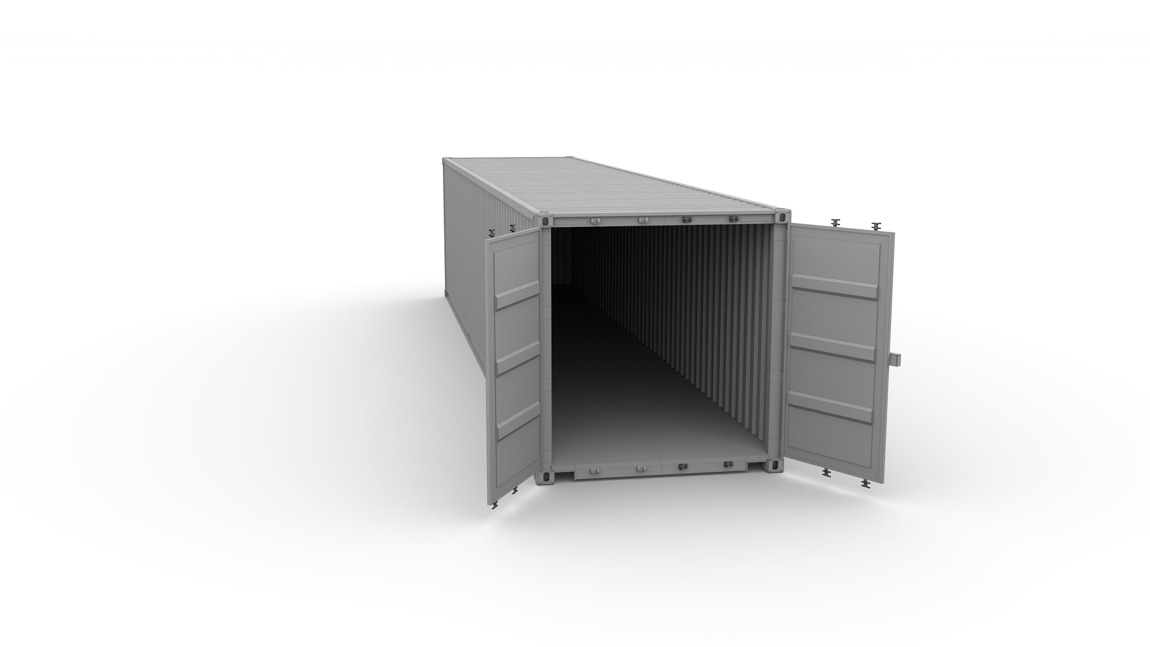 40ft Shipping Container Tex v2 3D model_11