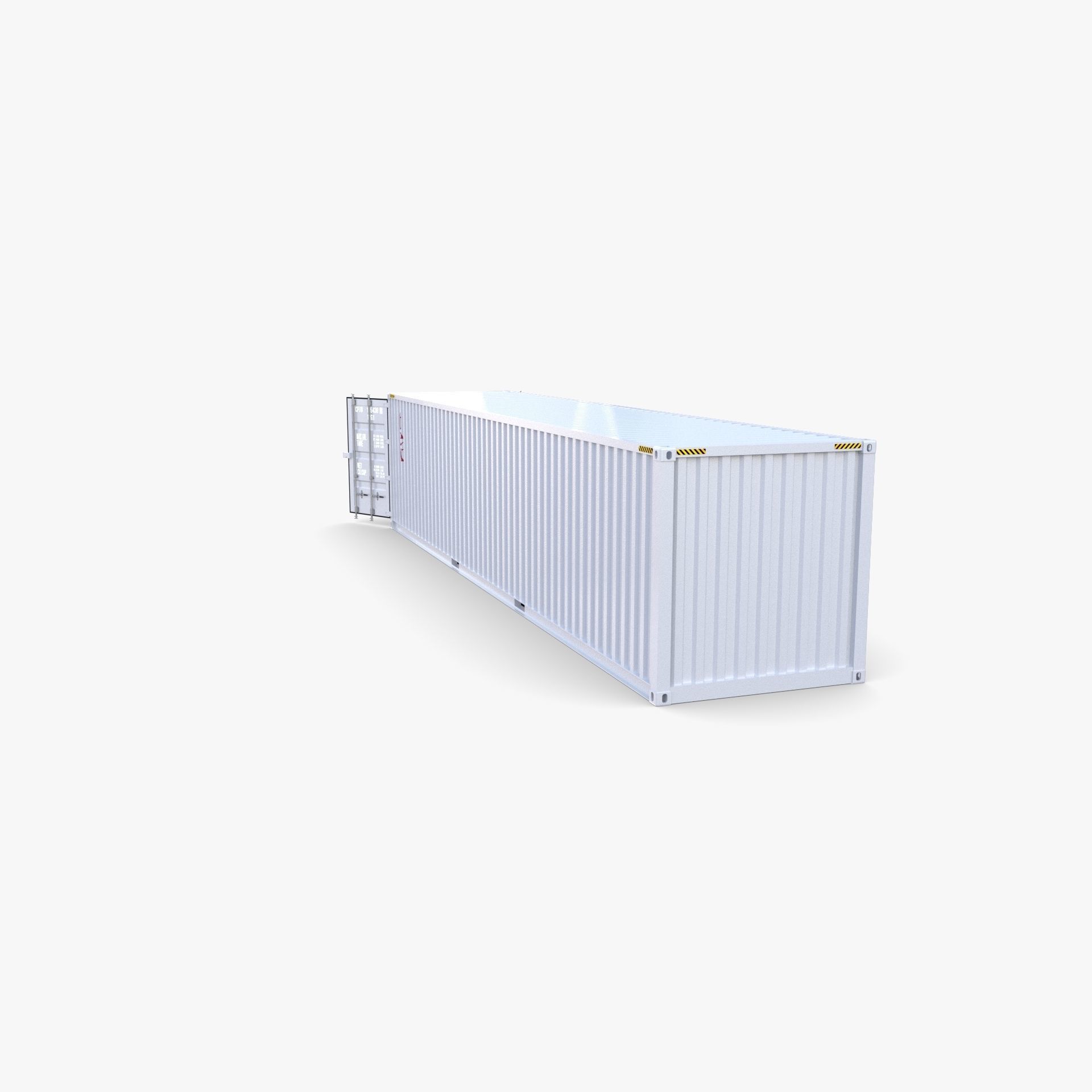 40ft Shipping Container Tex v2 3D model_4