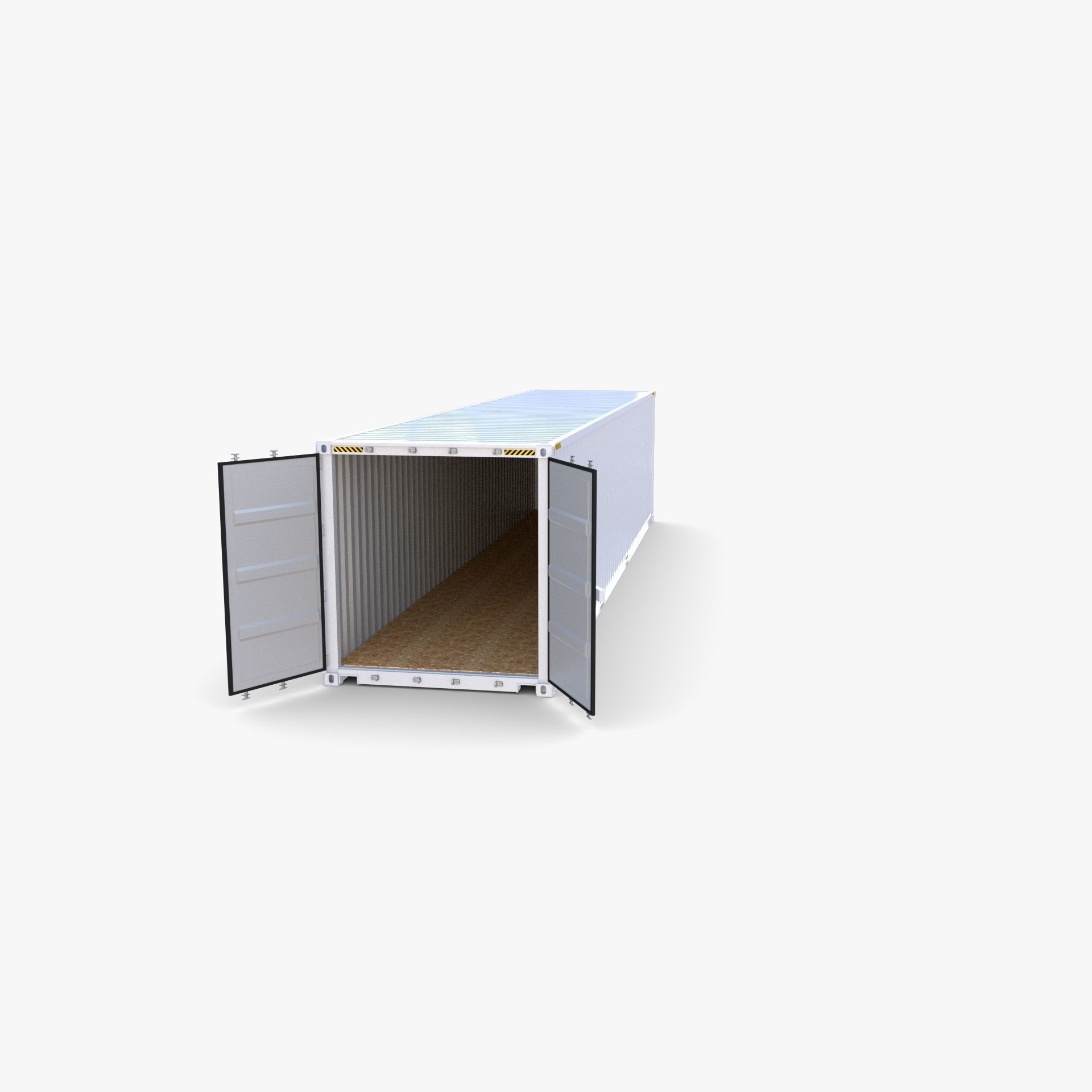 40ft Shipping Container Tex v2 3D model_1