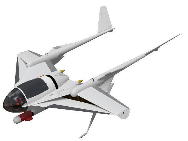 Airplane-type drone 3D model