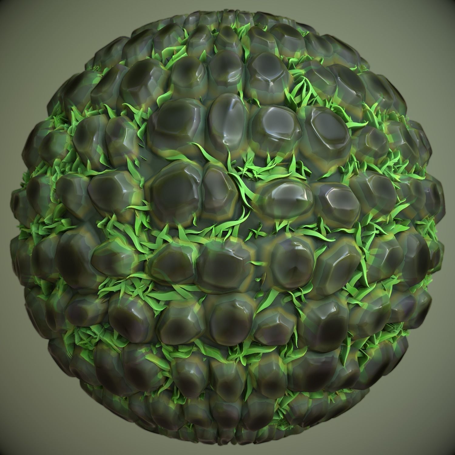 Stylized rocks cobblestones PBR seamless material Texture_6