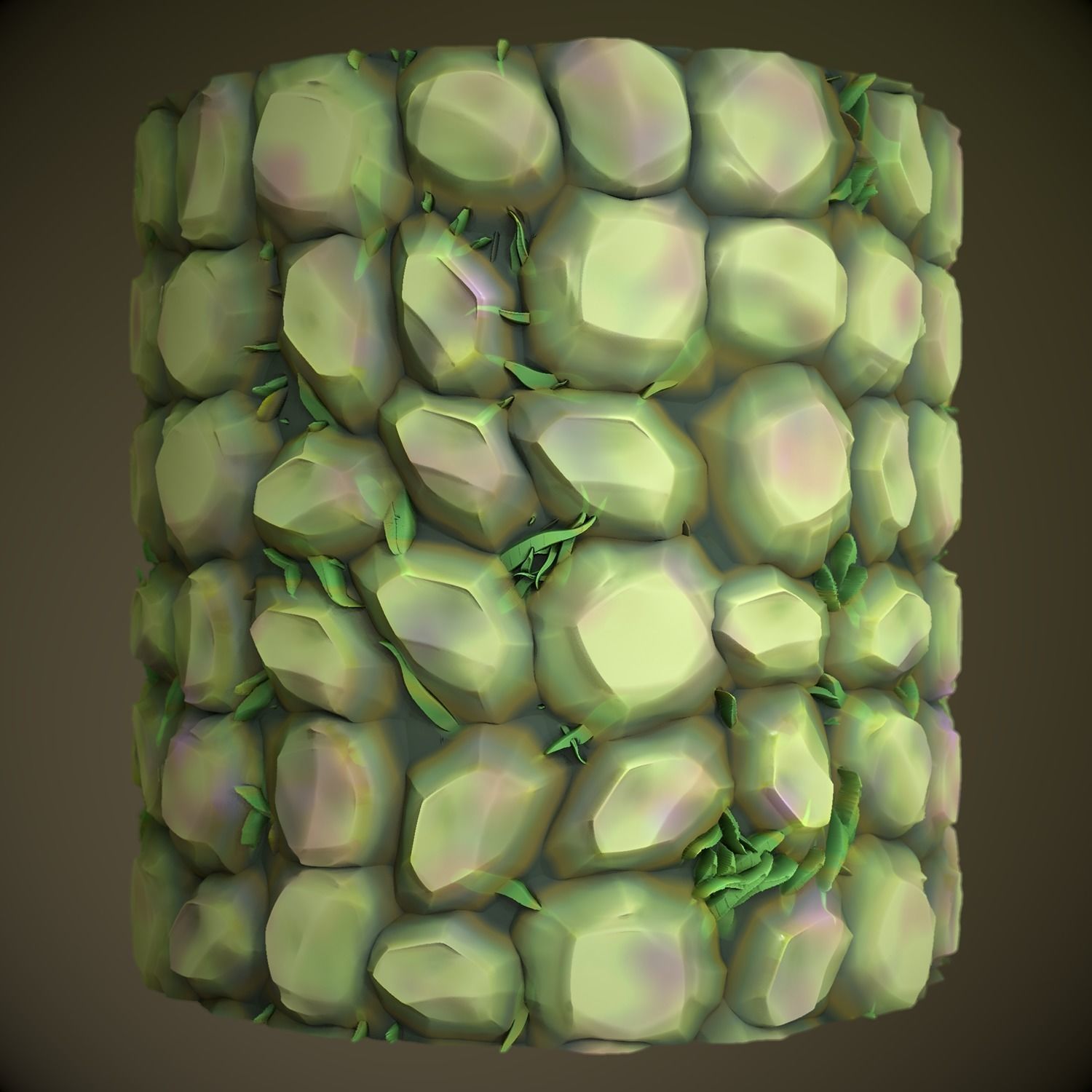 Stylized rocks cobblestones PBR seamless material Texture_12