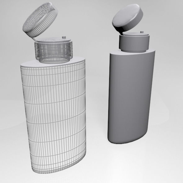 Hair Perfector Bottle 01 3D model_2