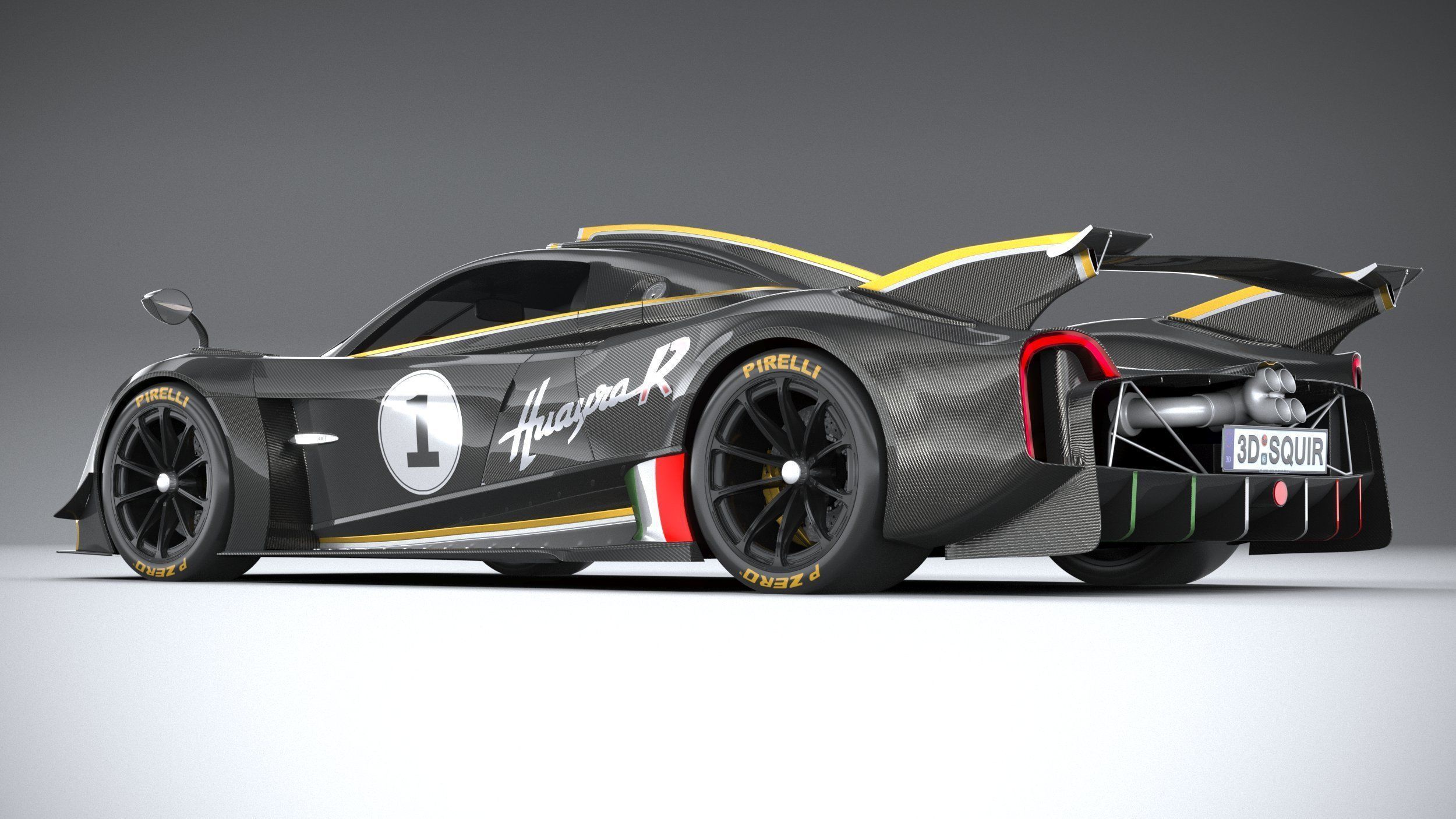 Pagani Huayra R 2021 3D model_5