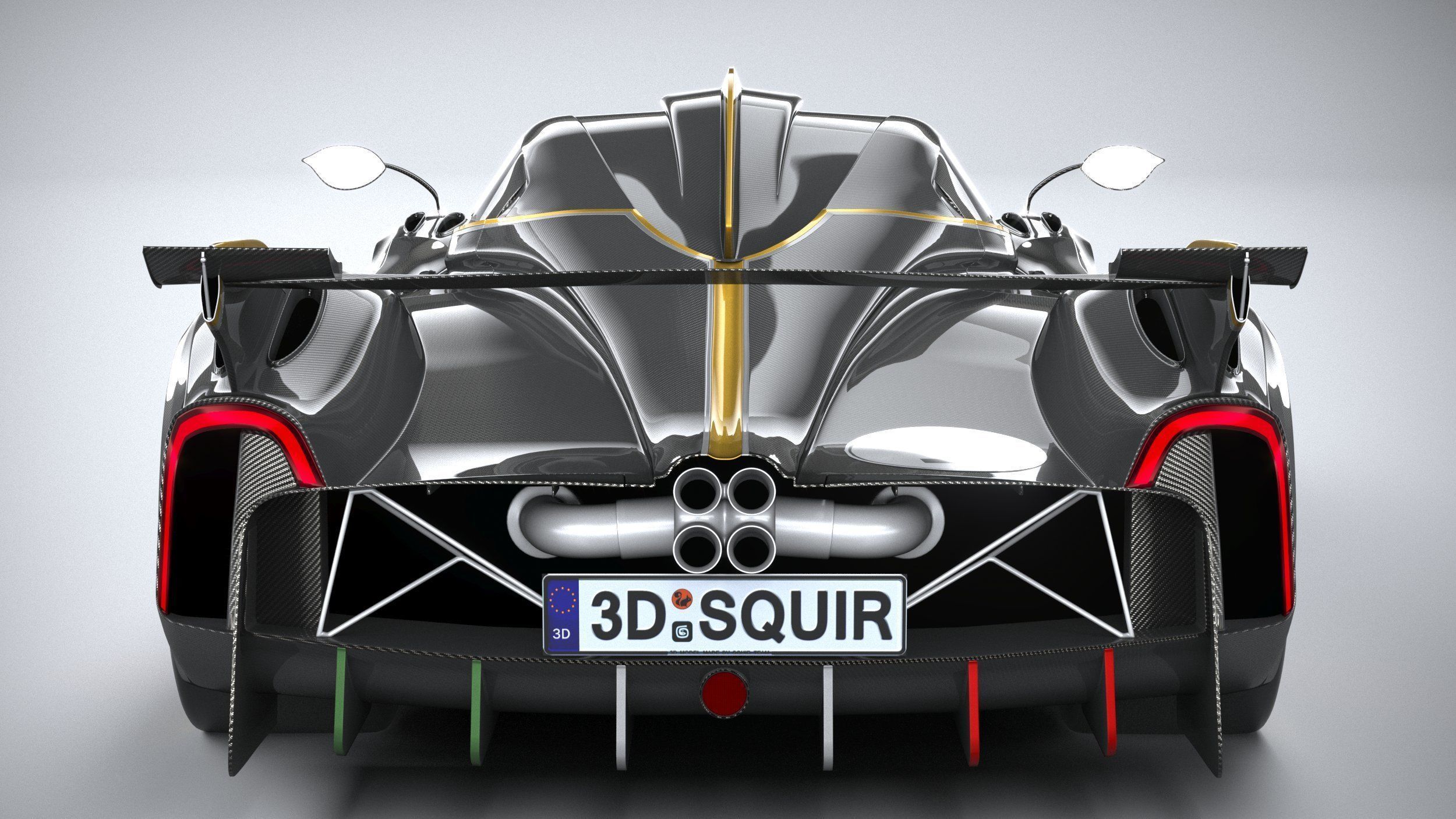 Pagani Huayra R 2021 3D model_4