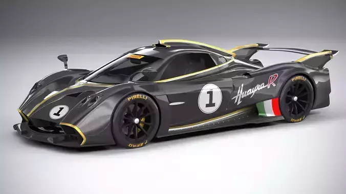 Pagani Huayra R 2021 3D model Pagani Huayra R 2021 3D model