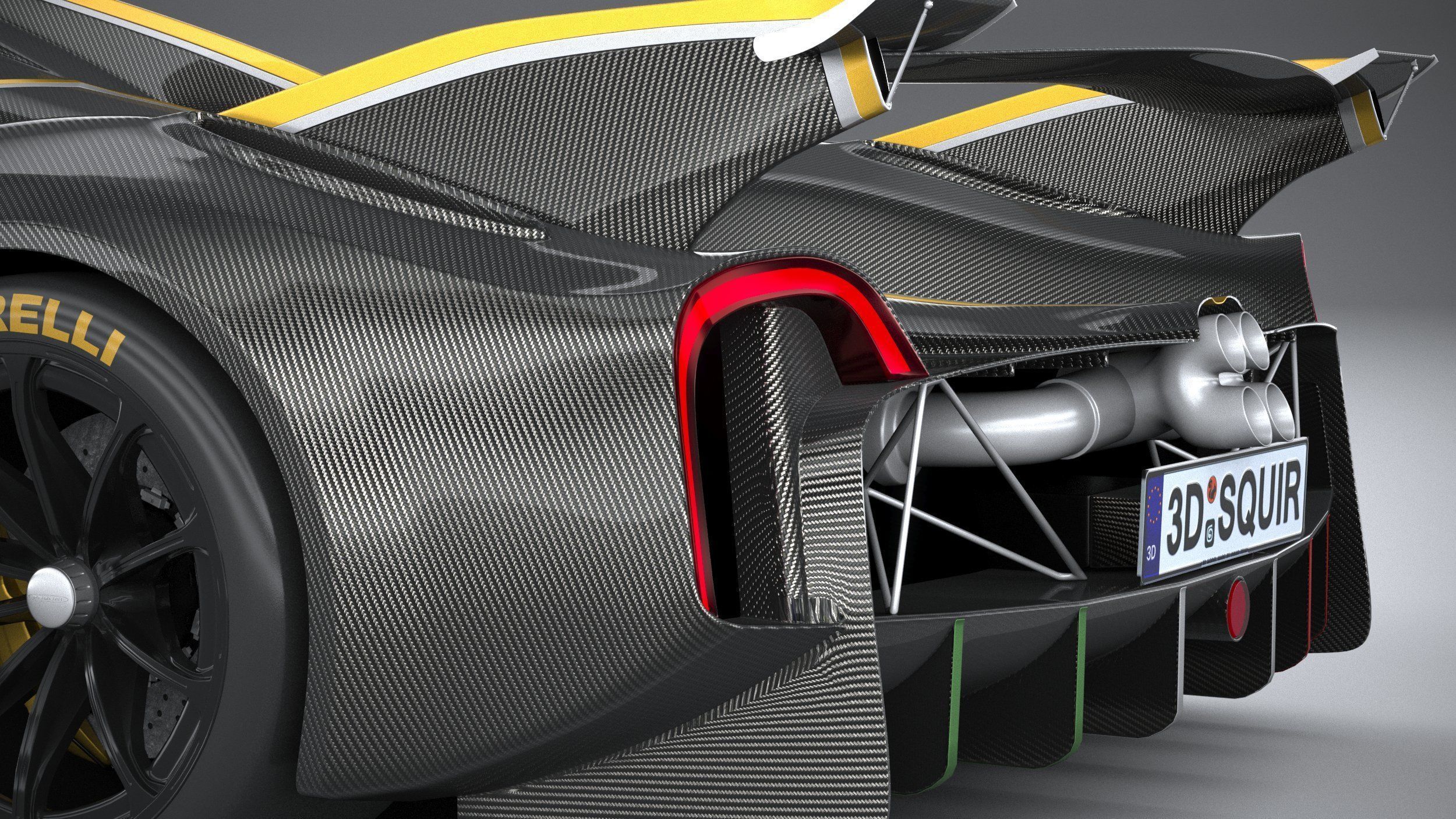 Pagani Huayra R 2021 3D model_6