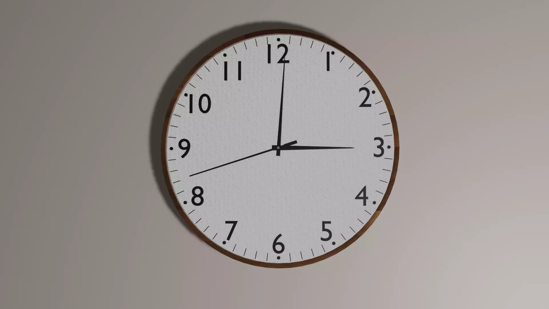 -FREE- Wall Clock  Free low-poly 3D model_0