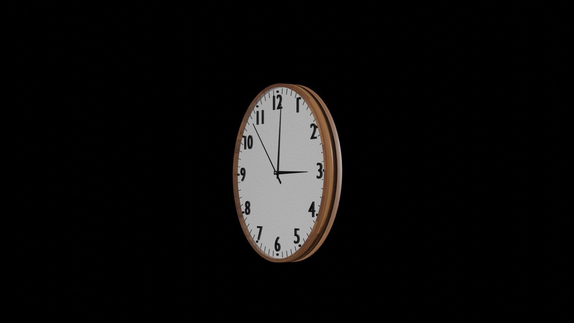 -FREE- Wall Clock  Free low-poly 3D model_4