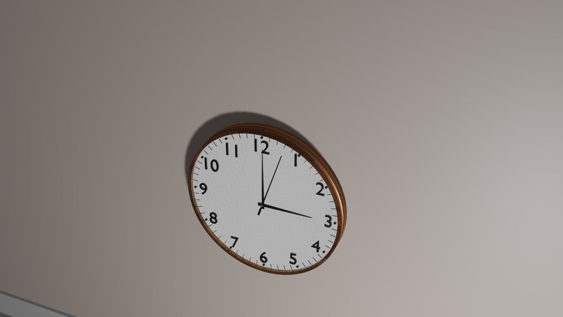 -FREE- Wall Clock  Free low-poly 3D model_7
