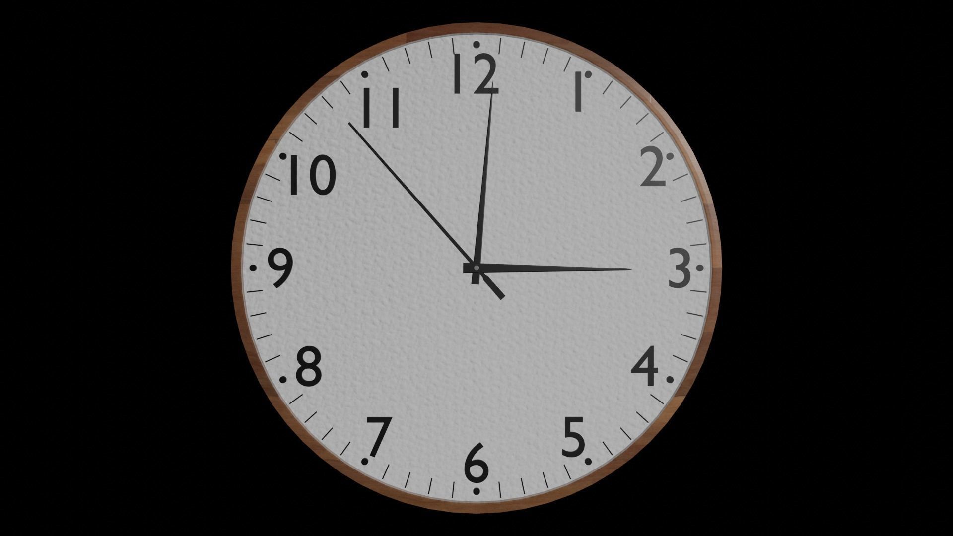 -FREE- Wall Clock  Free low-poly 3D model_3